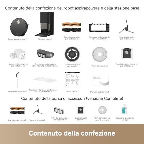 DREAME X50 Ultra Complete Robot Aspirapolvere, Rilevamento Degli Ostacoli con IA e Navigazione a 360°, Superare l'ostacolo di 6CM, Aspirazione Fino a 20000 Pa, Doppia Spazzola Antigroviglio