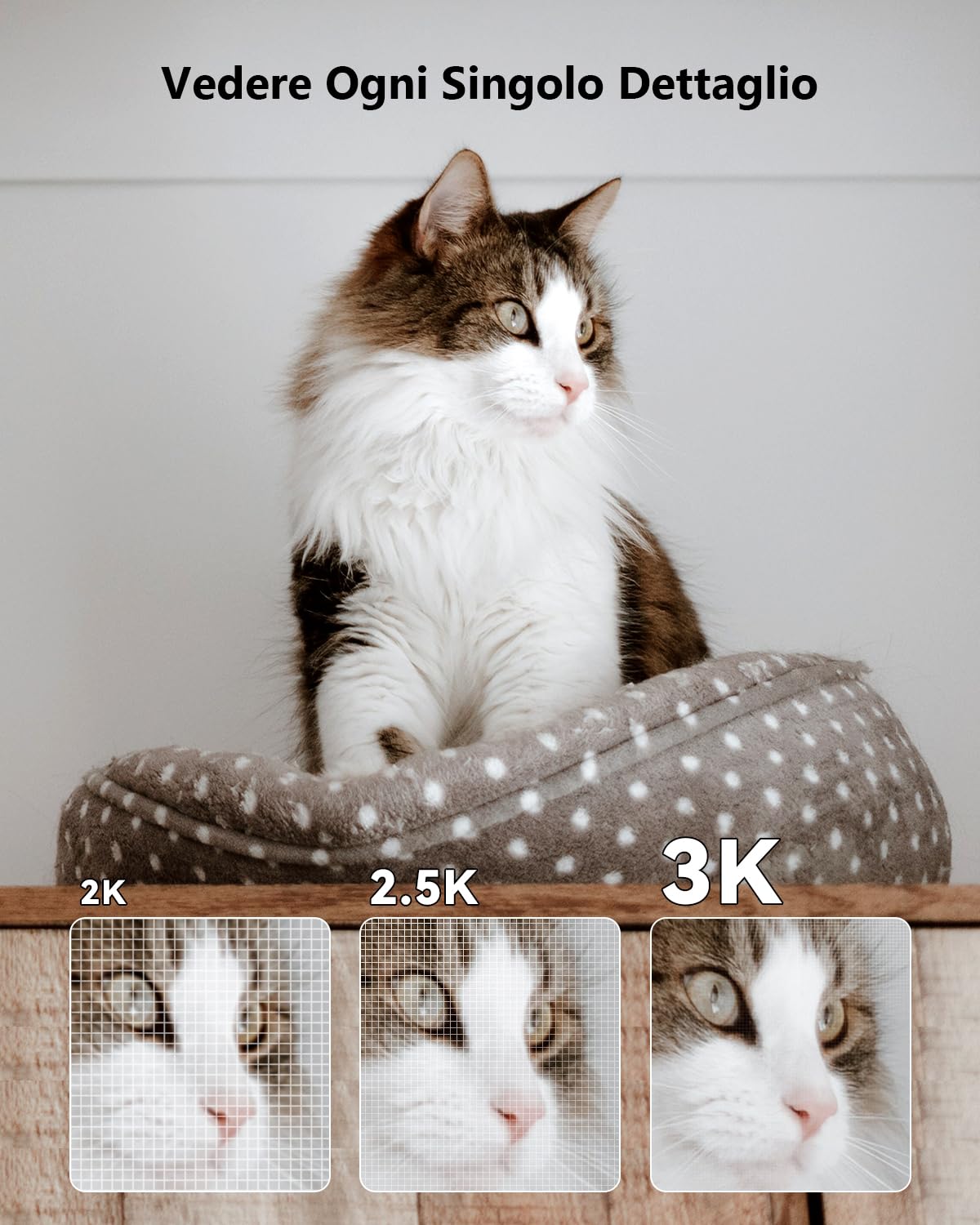 Imou 5MP Telecamera WiFi Interno, Videocamera Sorveglianza 3K, Tracciamento del Movimento con Sirena, Baby Monitor con Rilevamento Umano, Audio Bidirezionale, Funziona con Alexa, 2.4Ghz