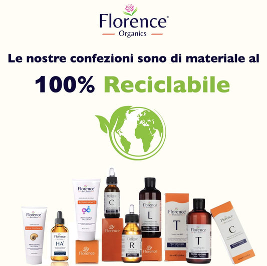 60ml. Bio Siero Vitamina C e Vit. E. Siero Viso Acido Ialuronico Antirughe, Antimacchie Illuminante, e Antietà. Ideale Come Crema Contorno Occhi e per Dermaroller. Biologico,Vegano