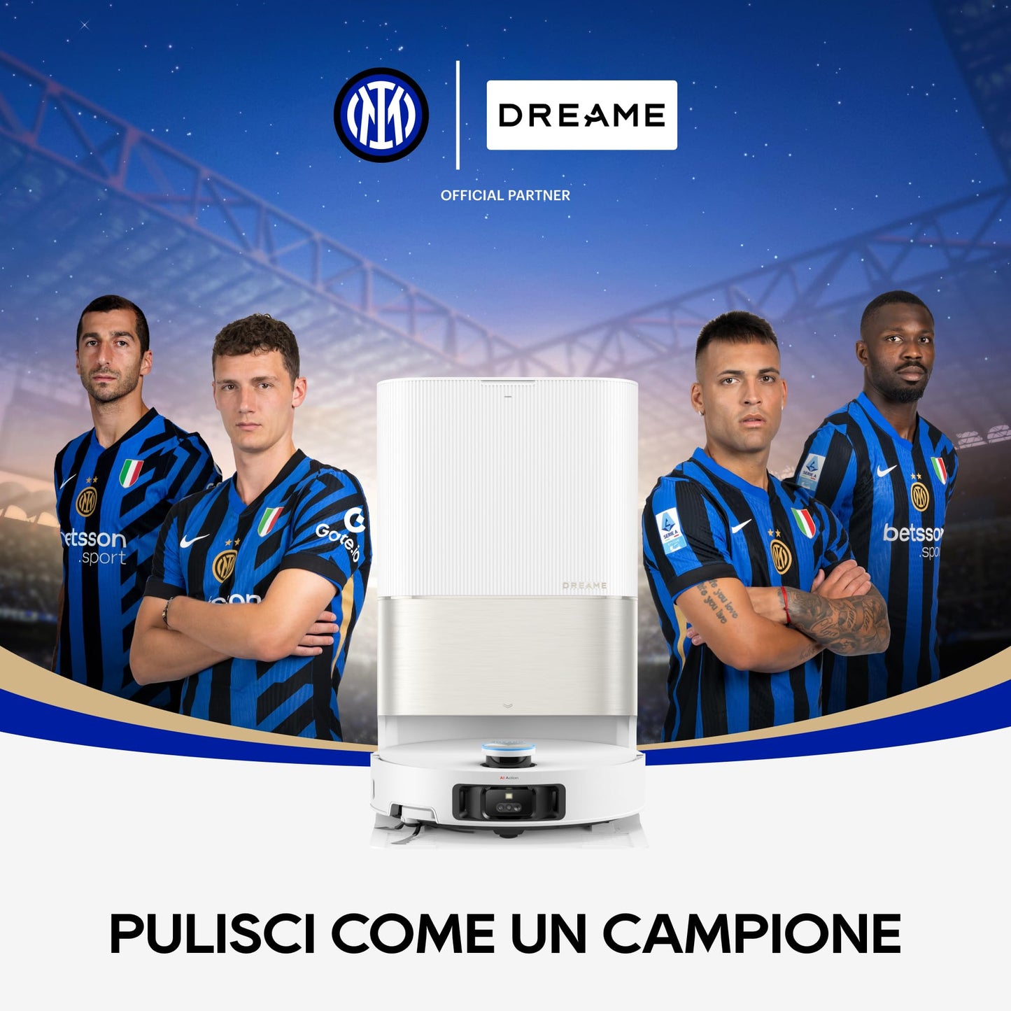 DREAME X50 Ultra Complete Robot Aspirapolvere, Rilevamento Degli Ostacoli con IA e Navigazione a 360ยฐ, Superare l'ostacolo di 6CM, Aspirazione Fino a 20000 Pa, Doppia Spazzola Antigroviglio