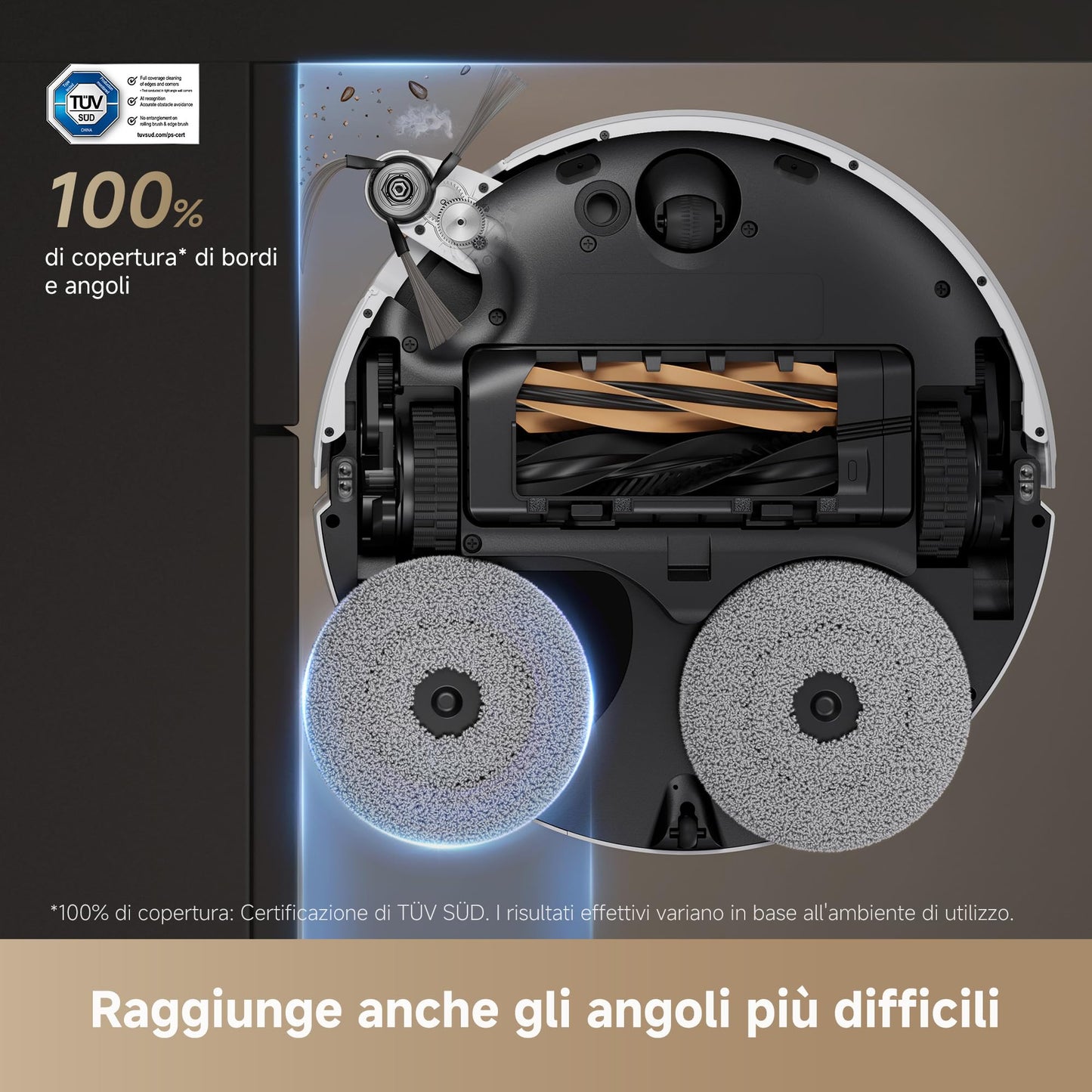 DREAME X50 Ultra Complete Robot Aspirapolvere, Rilevamento Degli Ostacoli con IA e Navigazione a 360ยฐ, Superare l'ostacolo di 6CM, Aspirazione Fino a 20000 Pa, Doppia Spazzola Antigroviglio