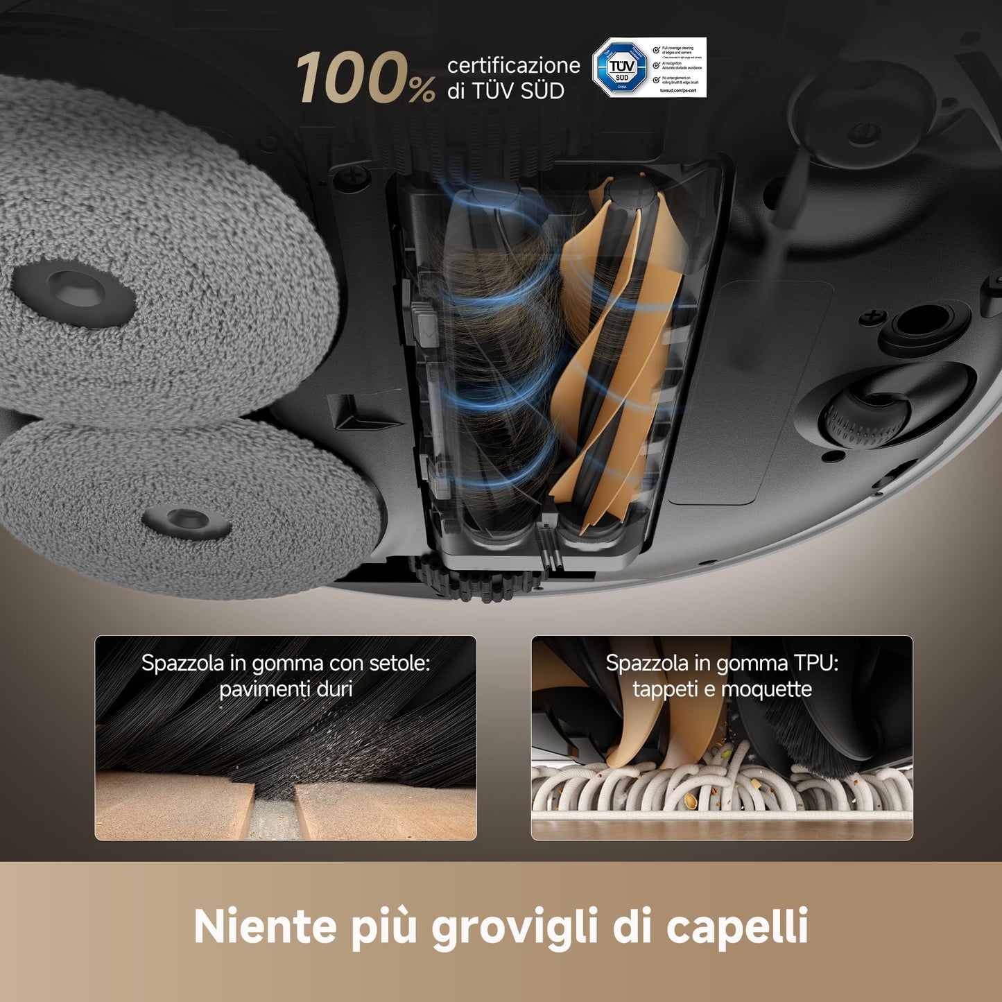 DREAME X50 Ultra Complete Robot Aspirapolvere, Rilevamento Degli Ostacoli con IA e Navigazione a 360ยฐ, Superare l'ostacolo di 6CM, Aspirazione Fino a 20000 Pa, Doppia Spazzola Antigroviglio