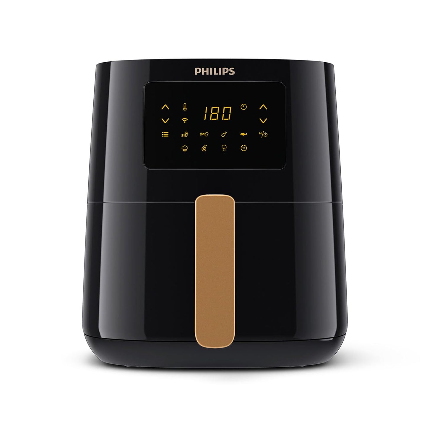Philips Friggitrice ad aria Serie 5000 Connessa - Friggitrice ad Aria da 4.1L, Cucina Sana e Versatile con Tecnologia Rapid Air, 13 Modi di Cucinare, Touchscreen, WiFi (HD9255/80)