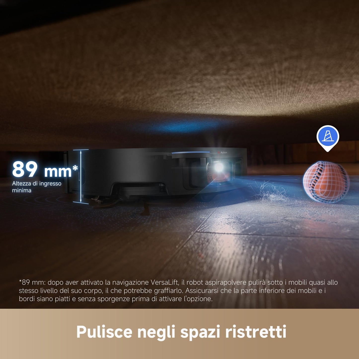 DREAME X50 Ultra Complete Robot Aspirapolvere, Rilevamento Degli Ostacoli con IA e Navigazione a 360°, Superare l'ostacolo di 6CM, Aspirazione Fino a 20000 Pa, Doppia Spazzola Antigroviglio
