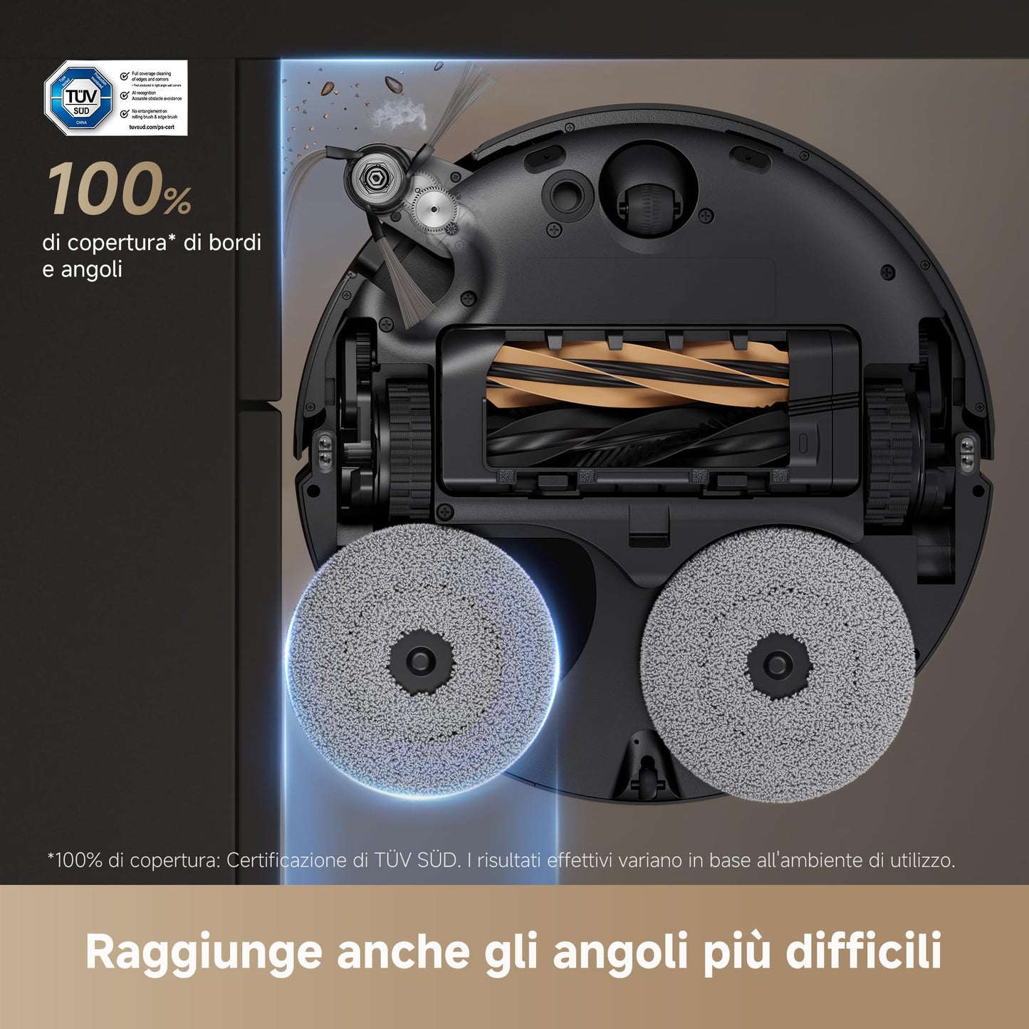 DREAME X50 Ultra Complete Robot Aspirapolvere, Rilevamento Degli Ostacoli con IA e Navigazione a 360°, Superare l'ostacolo di 6CM, Aspirazione Fino a 20000 Pa, Doppia Spazzola Antigroviglio