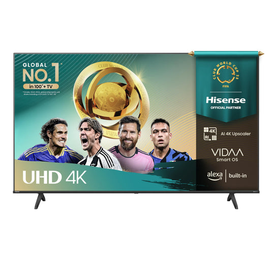 Hisense Smart TV 43" 4K Ultra HD 2025 43E63QT, Smart TV VIDAA U8, Dolby Vision, HDR 10, Game Mode Plus, Alexa Built-in, VIDAA Voice, Tuner DVB-T2/S2 HEVC 10, lativù 4K, 43'', 2025 LED